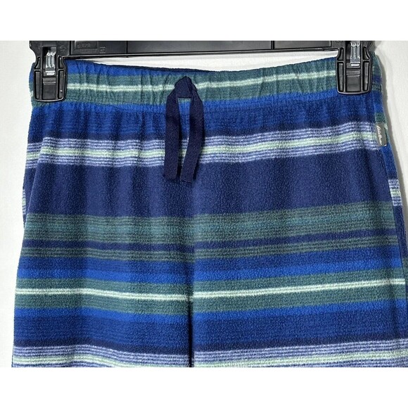 Eddie Bauer Sleep Pants Kids Sz M Striped Drawstring Elastic Waist Pajama Lounge - Picture 2 of 10